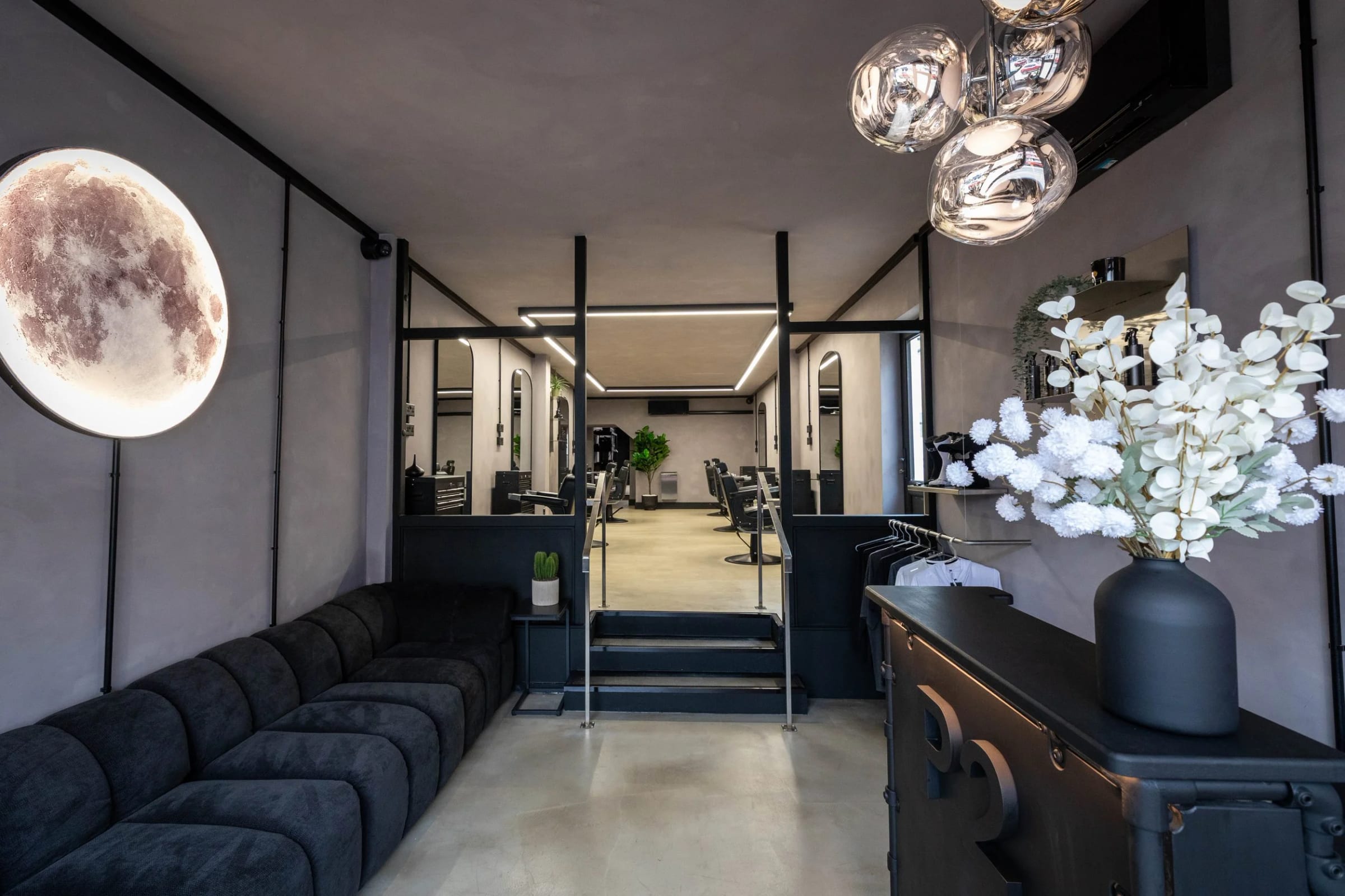 The interior of The P2 Collective salon on Camden Road, Tunbridge Wells